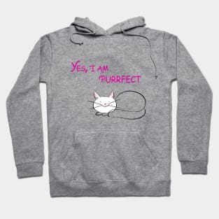 Yes I am purrfect Hoodie